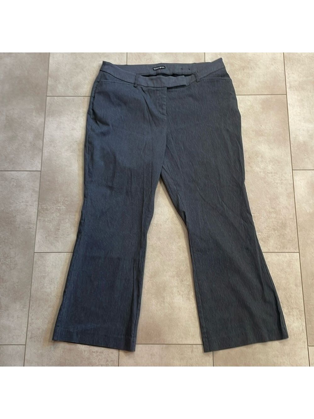 Fashion Bug, Woman’s Dress Pants, Sz 18WP, Dark Grey, boot cut - Picture 1 of 5